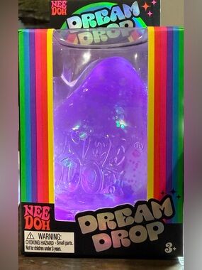 NeeDoh Dream Drop squishy Purple Glitter Tiktop popular. Kids favorite!